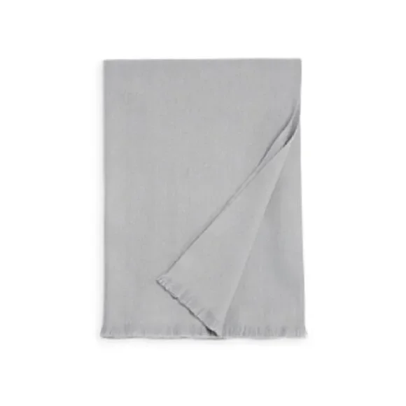 Hudson Park Cashmere/Lambswool Grey Throw, NWT